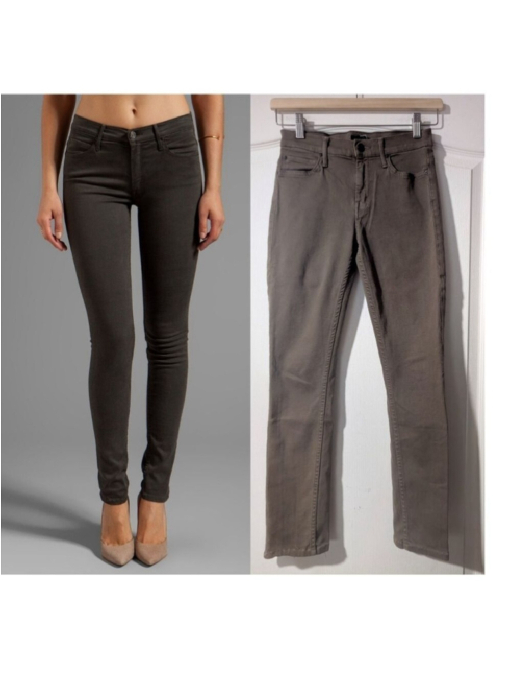 Mother | The Muse Games Girls Play Skinny Jean In Malachite Green